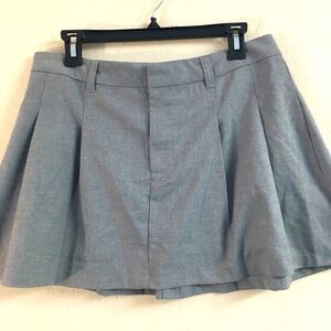 H&M Divided Mini Pleated Skirt Medium Gray Academia School Girl Y2K Style